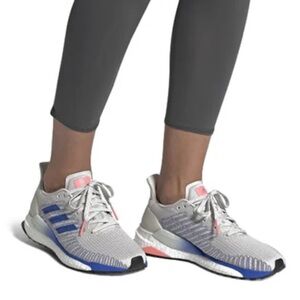 Adidas Solar Boost 19 Grey Glory Blue Women's Running Sneakers Size 9